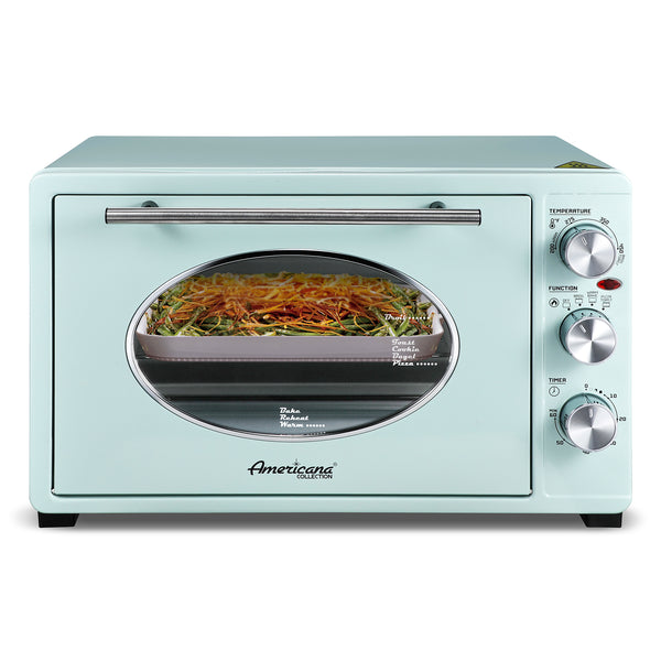 8 Slice Vintage Diner Retro Countertop Toaster Oven