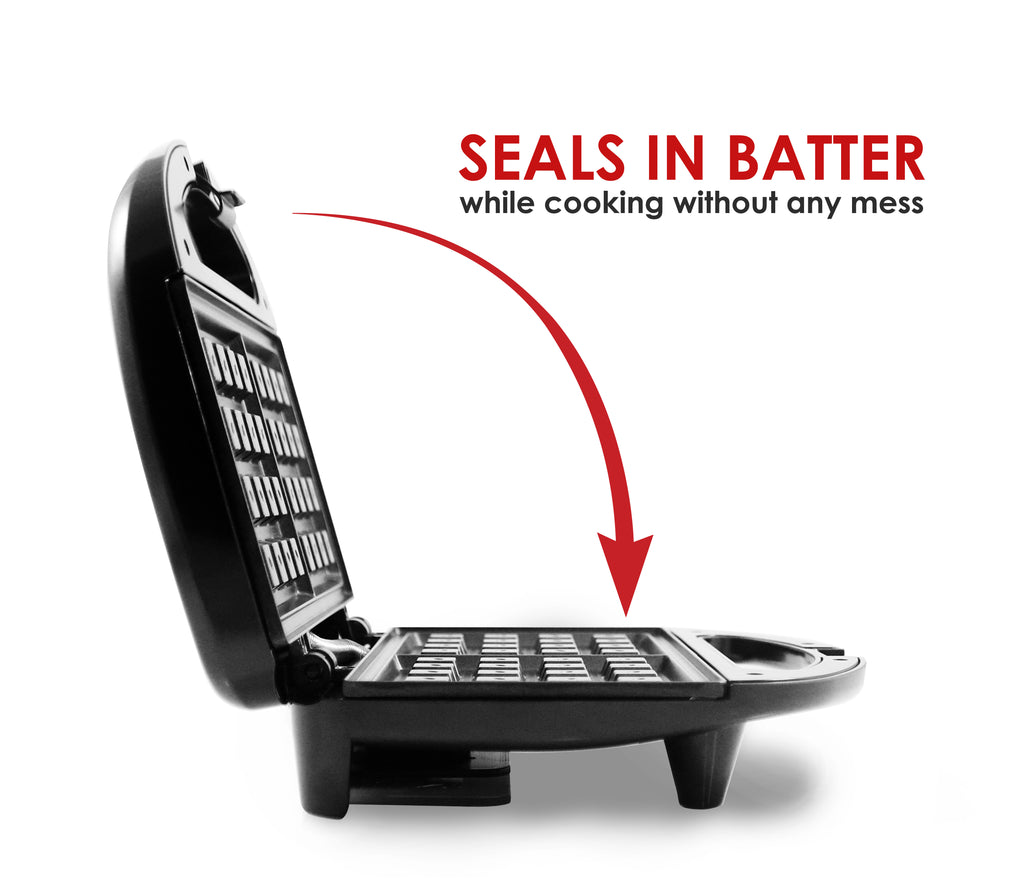 Seals in batter while cooking without any mess.