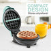 COMPACT DESIGN Stores anywhere! 4.5" diameter plate