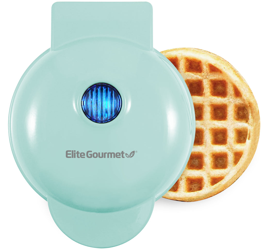 4" Nonstick Mini Waffle Breakfast Maker (Mint)