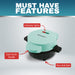MUST HAVE FEATURES : Indicator lights, Cool touch handle, Non-skid feet.