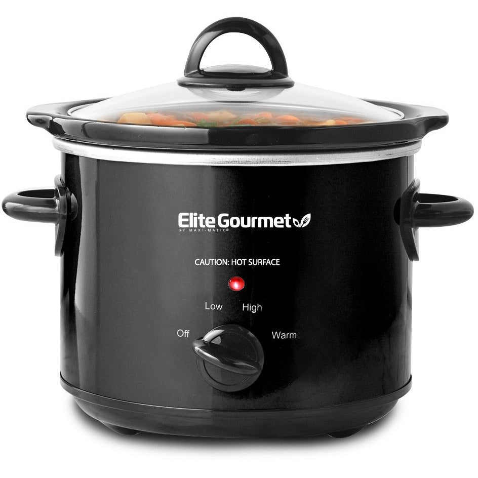 3Qt. Oval Slow Cooker with Glass Lid