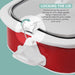 LOCKING THE LID Incorporating the secure-fit locking lid and rubber gasket design means you can confidently take this slow cooker with you to potlucks, parties, and more!