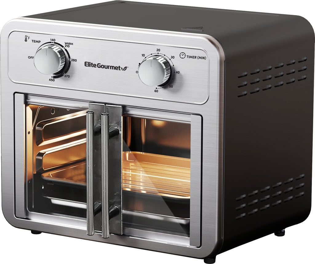 12L French Door Air Fryer Oven (Black)